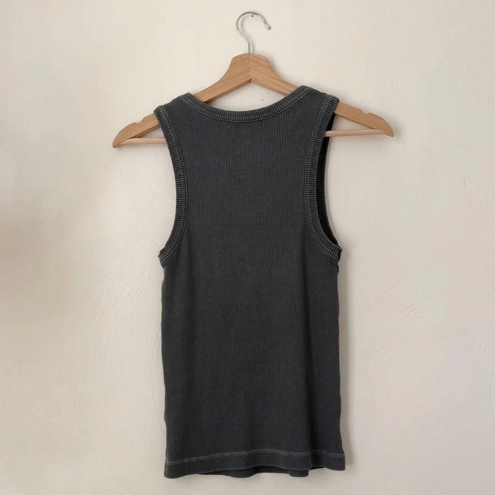 agolde - ribbed scoop neck tank